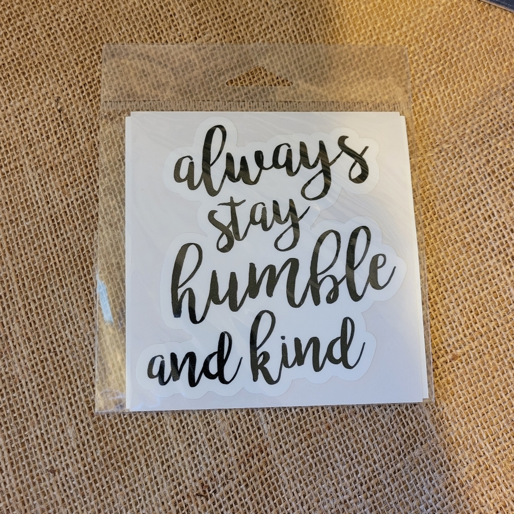 Off the hook humble and kind sticker